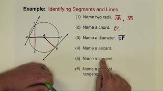 SEGMENTS AND LINES OF CIRCLES How to find the radius of a circle [upl. by Breena]