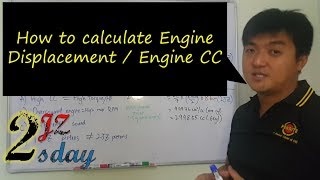 2JZ Tuesday 5  How to calculate engine displacement Engine CC [upl. by Ahsatam75]