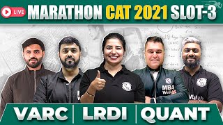 MAHA Marathon For CAT 2021 Slot 3  Previous Year Questions For CAT 2023  VARC  QUANT  LRDI [upl. by Doowyah193]