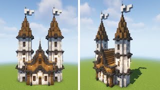 Minecraft 119 How To Build a Castle House Tutorial [upl. by Tore582]