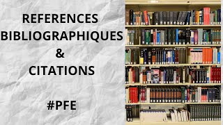 Comment Rédiger les Références Bibliographiques de Manière Correcte PFE [upl. by Christa]