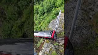 Mt Fløyen bergen norway funicular train in Norway railfanning norway funicular bergennorway [upl. by Rumney]