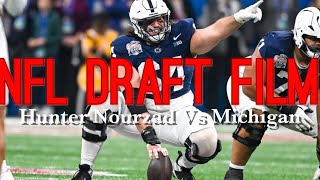 Film Room Hunter Nourzad Vs Michigan All Pass Blocks [upl. by Ariaic]