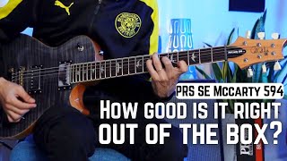 PRS SE McCarty 594  Unboxing and first impressions [upl. by Odlamur]