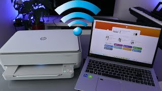 How To Connect HP ENVY 6052e HP ENVY 6020e All in One Wireless Printer To WIFI [upl. by Marinelli]