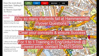 TFL PCO Topographical Training  Clear your concepts about Hammersmith Flyover Real Exam Questions [upl. by Ai]