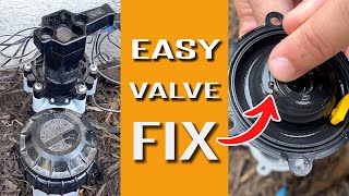 Easy Sprinkler Valve Repair Hack  Step by Step Tutorial No Cutting or Glue [upl. by Aem]