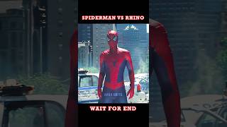 SpiderMan 🕷️ Vs Rhino 🦏  Spider Man 🕸️ Attitude Status shorts spiderman [upl. by Gervase479]