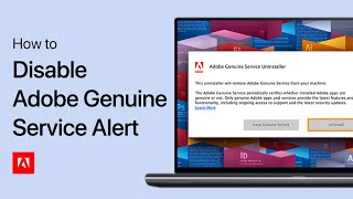 How To Disable Adobe Genuine Software Integrity Service Alert [upl. by Euqina416]