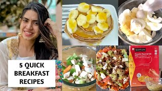 5 Quick Healthy Breakfast Recipes ওজন কমানোর জন্য [upl. by Flanigan]