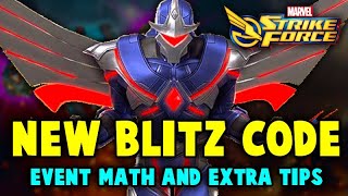 NEW BLITZ TEAMS CODE UNLOCK DARKHAW F2P  MUST HAVE FOR RAIDS  MARVEL STRIKE FORCE [upl. by Lletnahc]