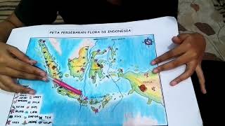 Menjelaskan Peta Persebaran Flora di Indonesia [upl. by Zachariah92]