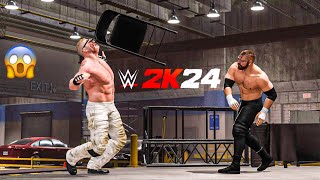 Dean Ambrose vs Brock Lesner  WWE 2K24  Gameplay  Xbox Series S  Backstage Brawl [upl. by Atel37]