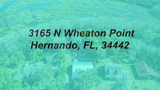 Home for sale in Florida 3165 N Wheaton Point Hernando FL 34442 [upl. by Ossie]