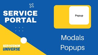 6 Service Portal Modals or Popups  uibModal  spModal  ServiceNow [upl. by Neelhsa429]