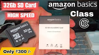 Amazon Basics 32GB MicroSDHC Memory Card  98MBs IPX6 Temperature amp Shock Resistant [upl. by Artie]