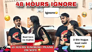 Ignoring Prank On Wife 48 Hours 😜😂  prank gone extremely wrong  SakshiBabaOfficial [upl. by Luht]