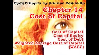 Cost of Capital  Weighted Average Cost of Capital WACC  Chapter 14 [upl. by Glialentn]