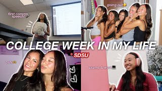 COLLEGE WEEK IN MY LIFE  freshman year  SDSU [upl. by Ahsenrad780]