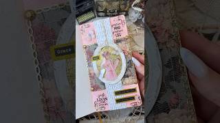 ASMR journal pink grace🪞💕✨🎀asmr journal scrapbooking journaling fyp diy pink notebook [upl. by Ellednahc412]