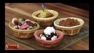 Belgian Waffle Bowl Maker  Chicken amp Waffles [upl. by Eimia291]