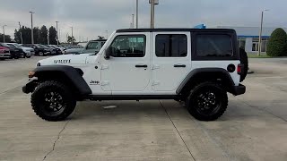 SOLD  NEW 2024 JEEP WRANGLER WILLYS 4 DOOR 4X4 at Huston CDJR NEW 354669 [upl. by Petey]