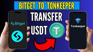 How to Transfer USDT From Bitget to Tonkeeper Wallet [upl. by Ahseer]