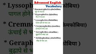 Advanced English Vocabulary with meaning IELTS Vocabulary how to learn Vocabulary [upl. by Roswell439]