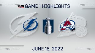 Stanley Cup Final Game 1 Highlights  Lightning vs Avalanche  June 15 2022 [upl. by Icken]