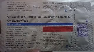 Amoxycillin and potassium clavulanate tablets ip 625 in hindiamoxyclav 625 tablet uses in hindi [upl. by Eanore861]