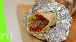 DÜRÜM KEBAB DE CORDERO  Con salsas de yogur y tomate [upl. by Kruger127]