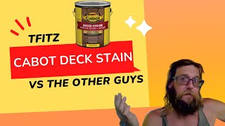 Cabot Solid Acrylic Deck Stain vs The Other Guy [upl. by Idnyc]