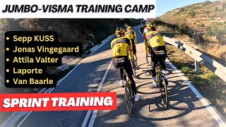 A look inside JUMBO VISMA training Ride  Jonas VINGEGAARD and Sepp KUSS on winter Training Camp [upl. by Nivrag193]