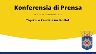 Konferensia di prensa tokante e kandela na lèntfel 9112024 [upl. by Akinhoj]