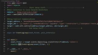 Web3 Hacking in Python  0x0D  Subscribing to Smart Contract Event Data with Asyncio [upl. by Nerral612]