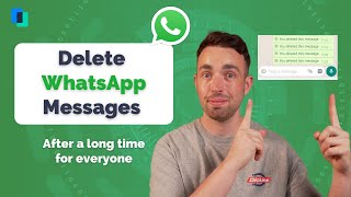 How to Delete WhatsApp Messages for Everyone after a Long Time  Up to One Week Old [upl. by Nagaer]