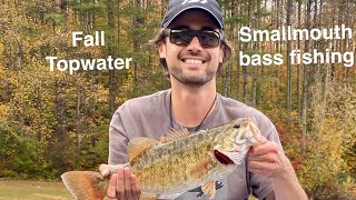 Fall topwater bass fishing on Watauga Lake [upl. by Nanah]