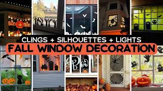 Our Favourite 🦇 DIY Halloween Window Decorations Ideas for 2024 Outdoor Halloween Decorating [upl. by Nylram]