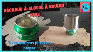 Fabriquer un réchaud à alcool à bruler avec une canette P3rs pour randonner rechaud p3rs [upl. by Sven998]