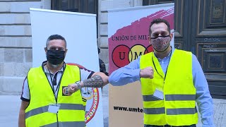 Manifestación en defensa de retribuciones quotdignasquot para las Fuerzas Armadas [upl. by Adnaral282]