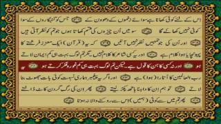 QURAN PARA 29 JUSTONLY URDU TRANSLATIONFATEH MUHAMMAD JALANDRI WITH TEXT HD [upl. by Lalitta]