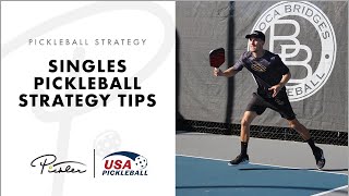 Pickleball Singles Strategy [upl. by Killam872]