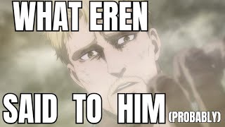 What Eren said to Reiner in Paths probably [upl. by Salomo917]