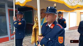 Fronleichnamsprozession der Pfarrgemeinde in Feldkirchen in Kärnten [upl. by Nodyl]