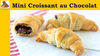 Mini Croissant au Chocolat  recette rapide et facile [upl. by Hubsher149]