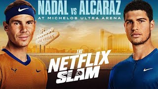 Rafael Nadal vs Carlos Alcaraz Highlights  Friendly Match 2024  332024 [upl. by Anileh922]