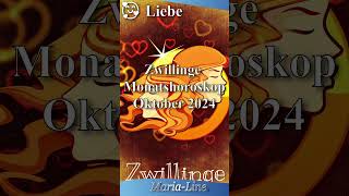 Zwillinge LIEBE ❤️ Horoskop Oktober 2024 [upl. by Aileen]