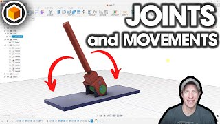 Getting Started with Fusion 360 Part 6  JOINTS AND MOVEMENT [upl. by Anirpas178]