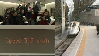 China inaugura a maior linha ferroviária de alta velocidade do mundo [upl. by Siuqaj]