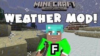 Weather MOD Minecraft Pocket Edition  Mod showcase 081 [upl. by Einnahpets]